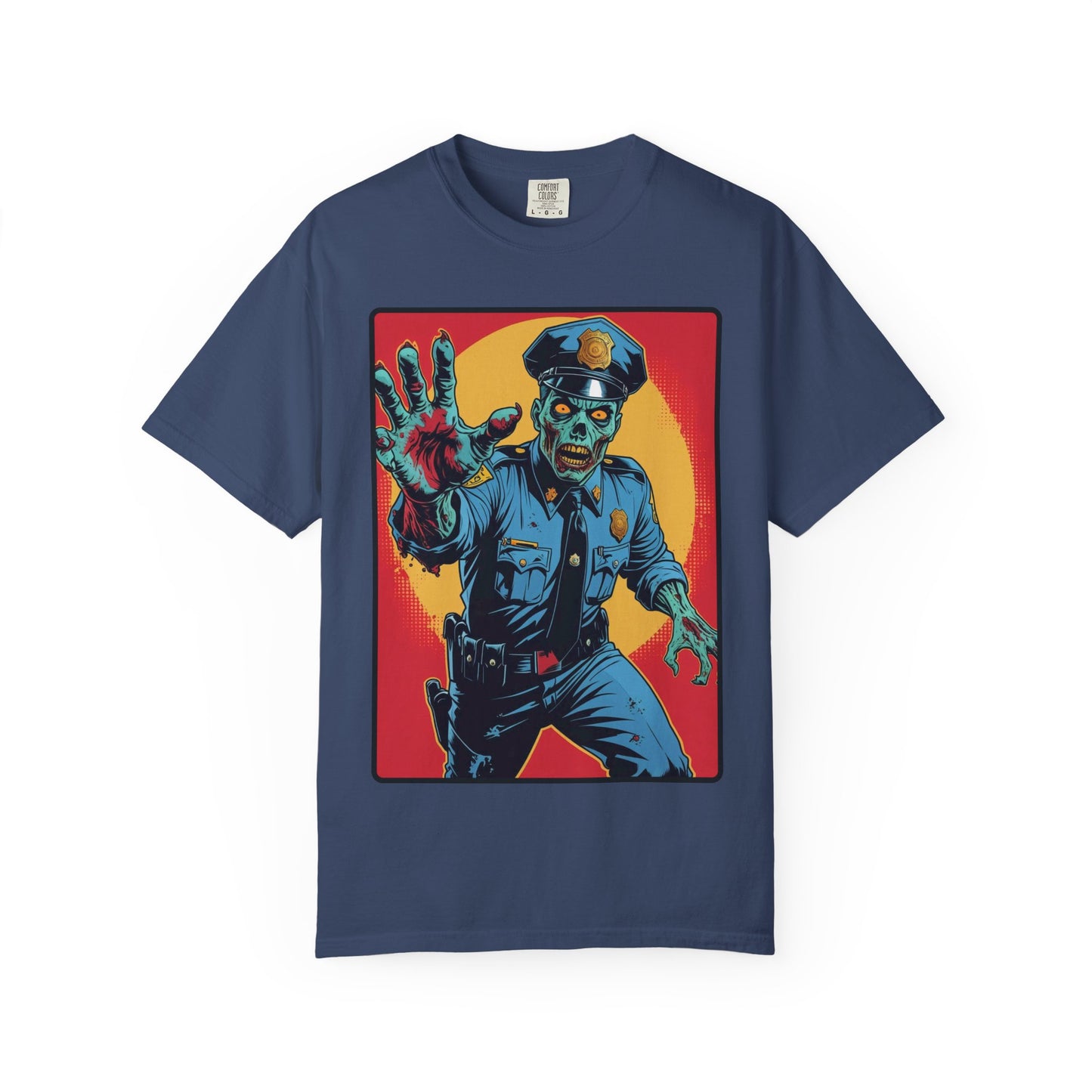 Police Officer Zombie Halloween T-Shirt - Unisex