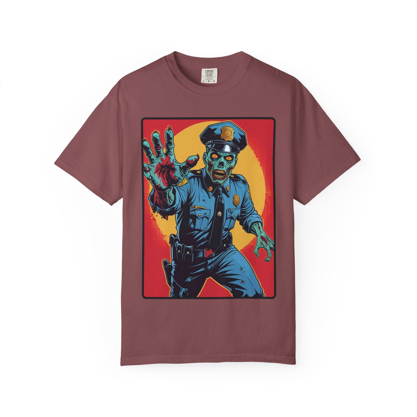 Police Officer Zombie Halloween T-Shirt - Unisex