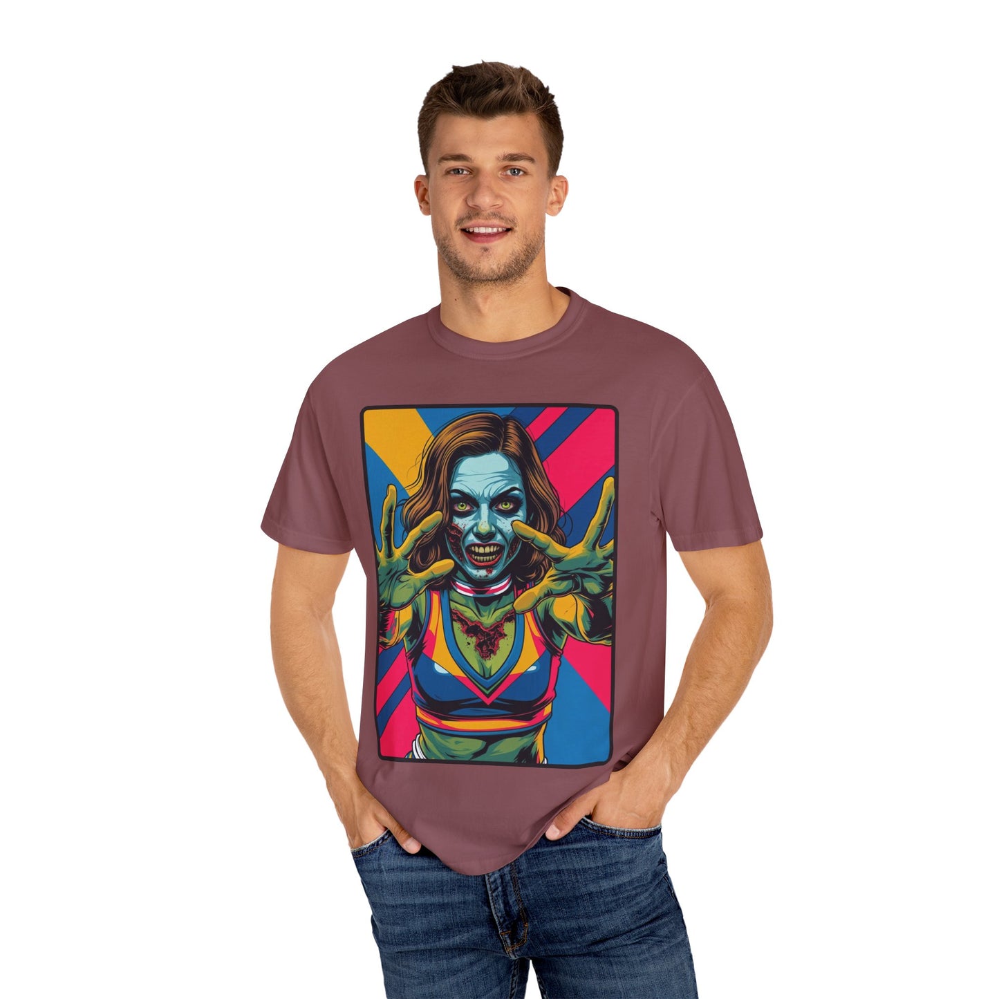 Cheerleader Zombie Halloween T-Shirt