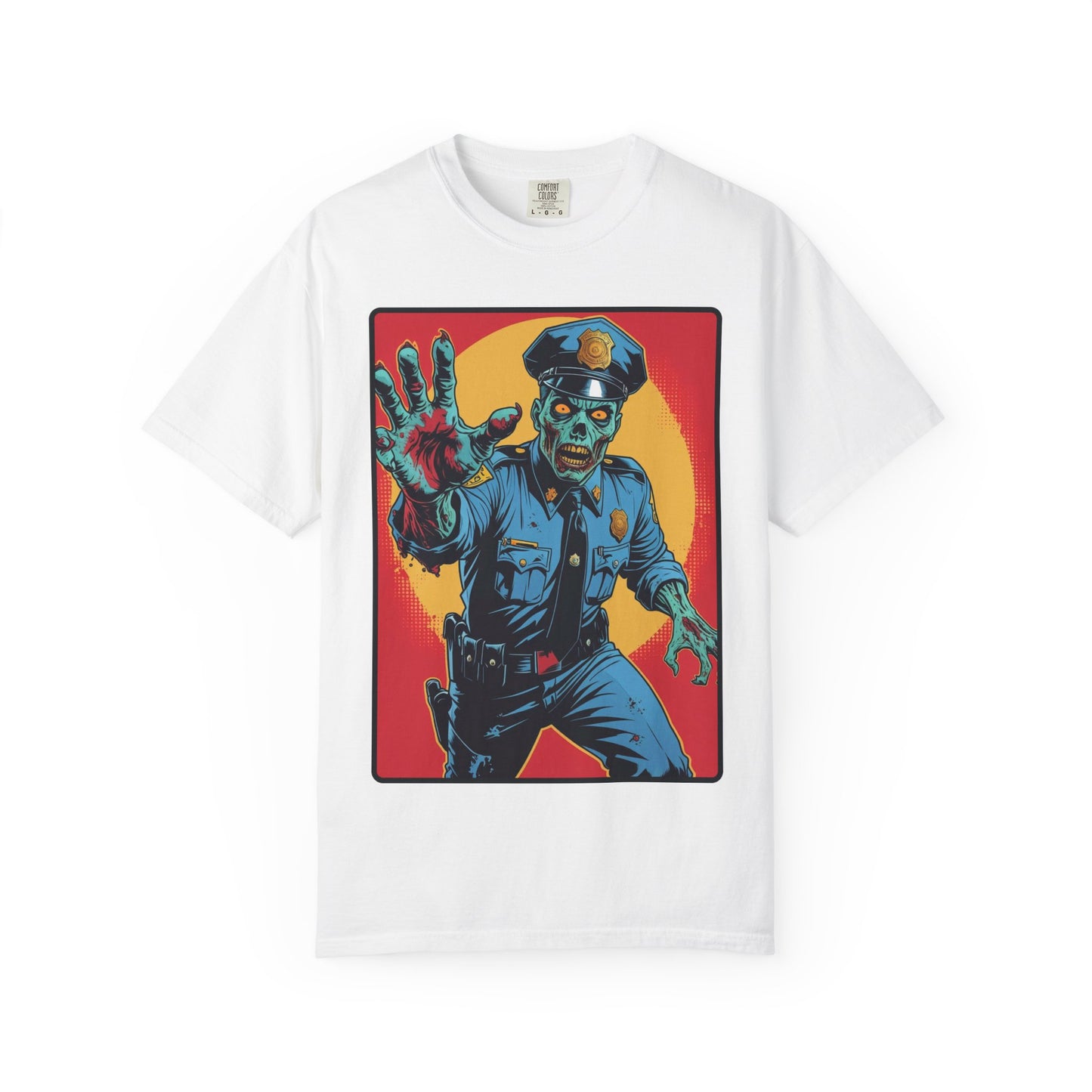 Police Officer Zombie Halloween T-Shirt - Unisex