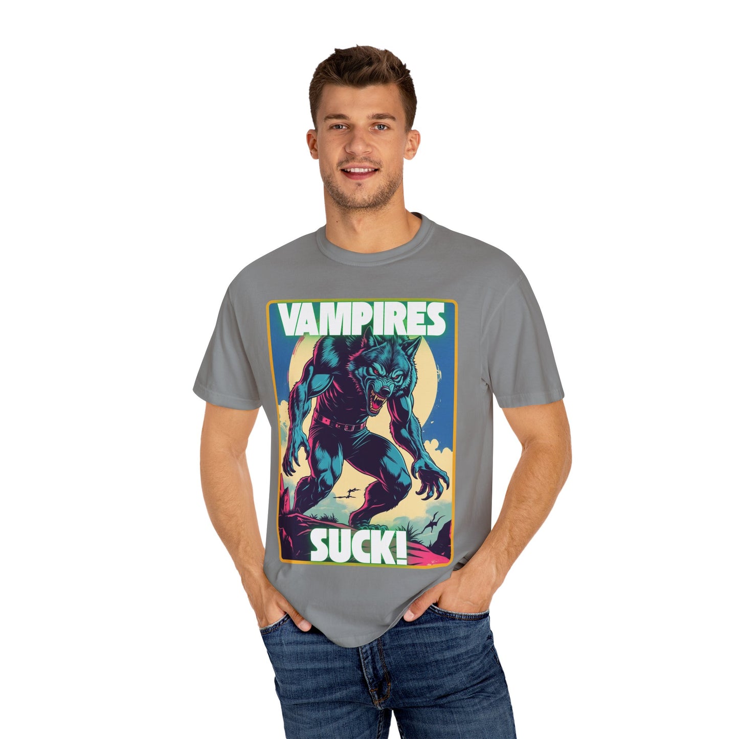 Werewolf Howling Unisex T-shirt for Halloween