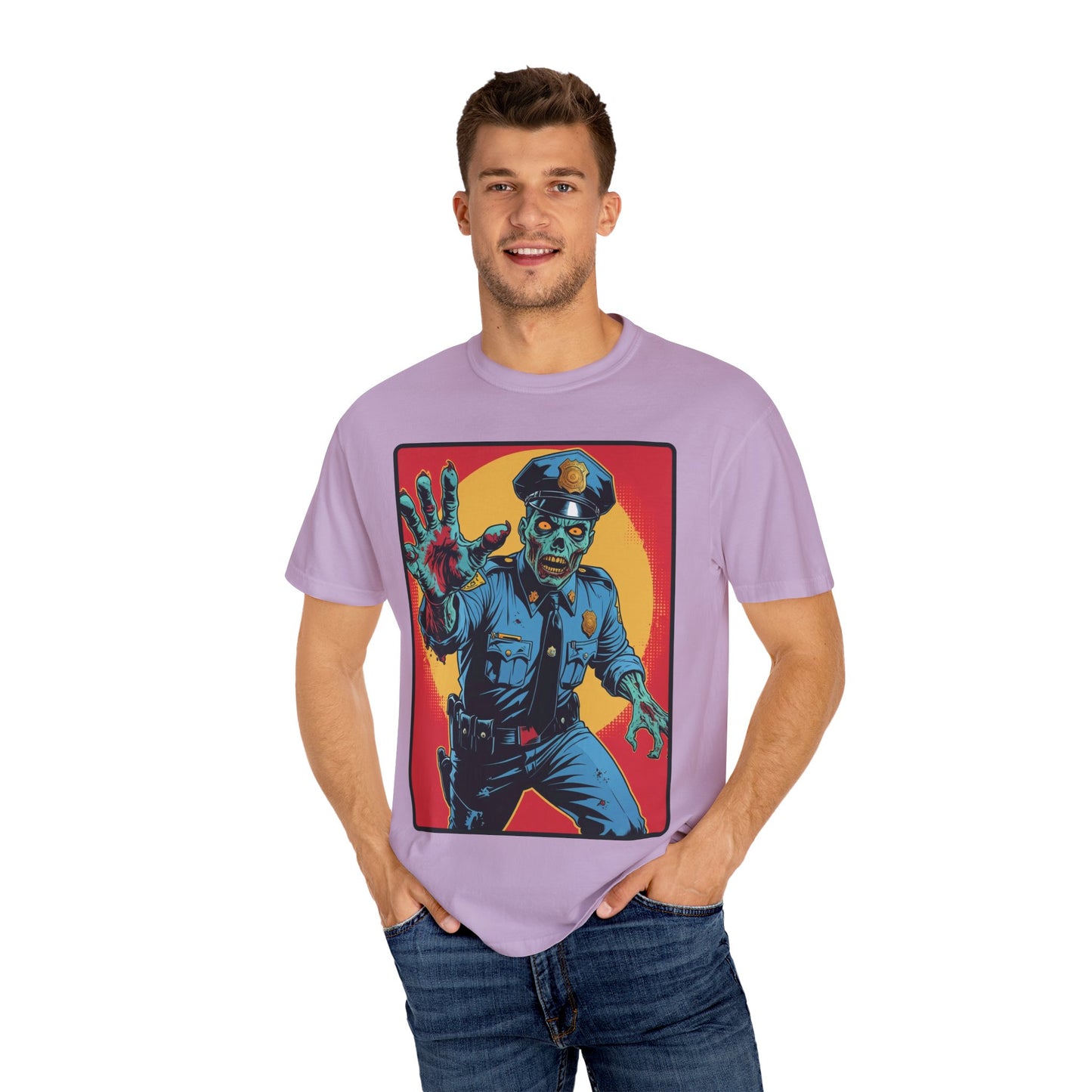 Police Officer Zombie Halloween T-Shirt - Unisex