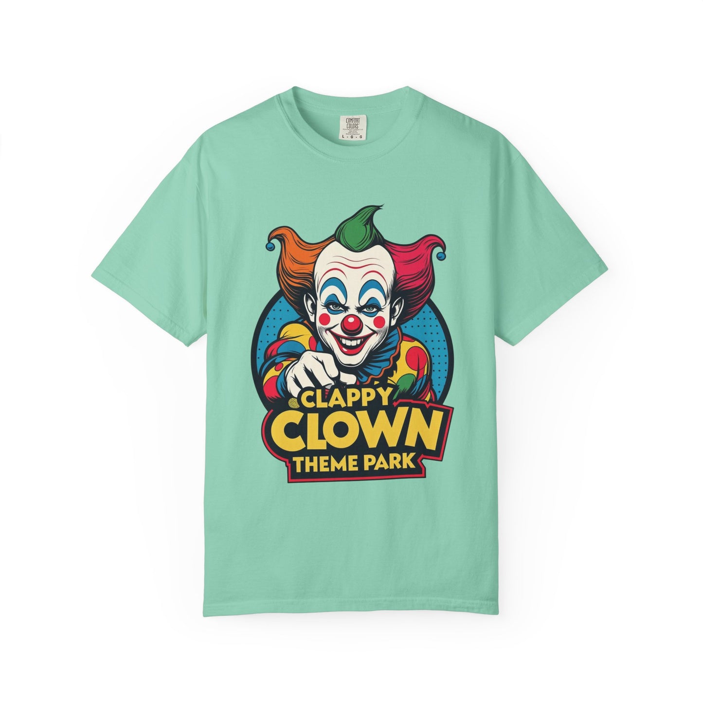 Clappy Clown Theme Park T-Shirt for Halloween