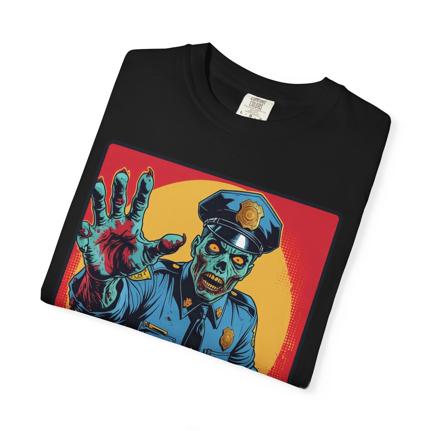 Police Officer Zombie Halloween T-Shirt - Unisex