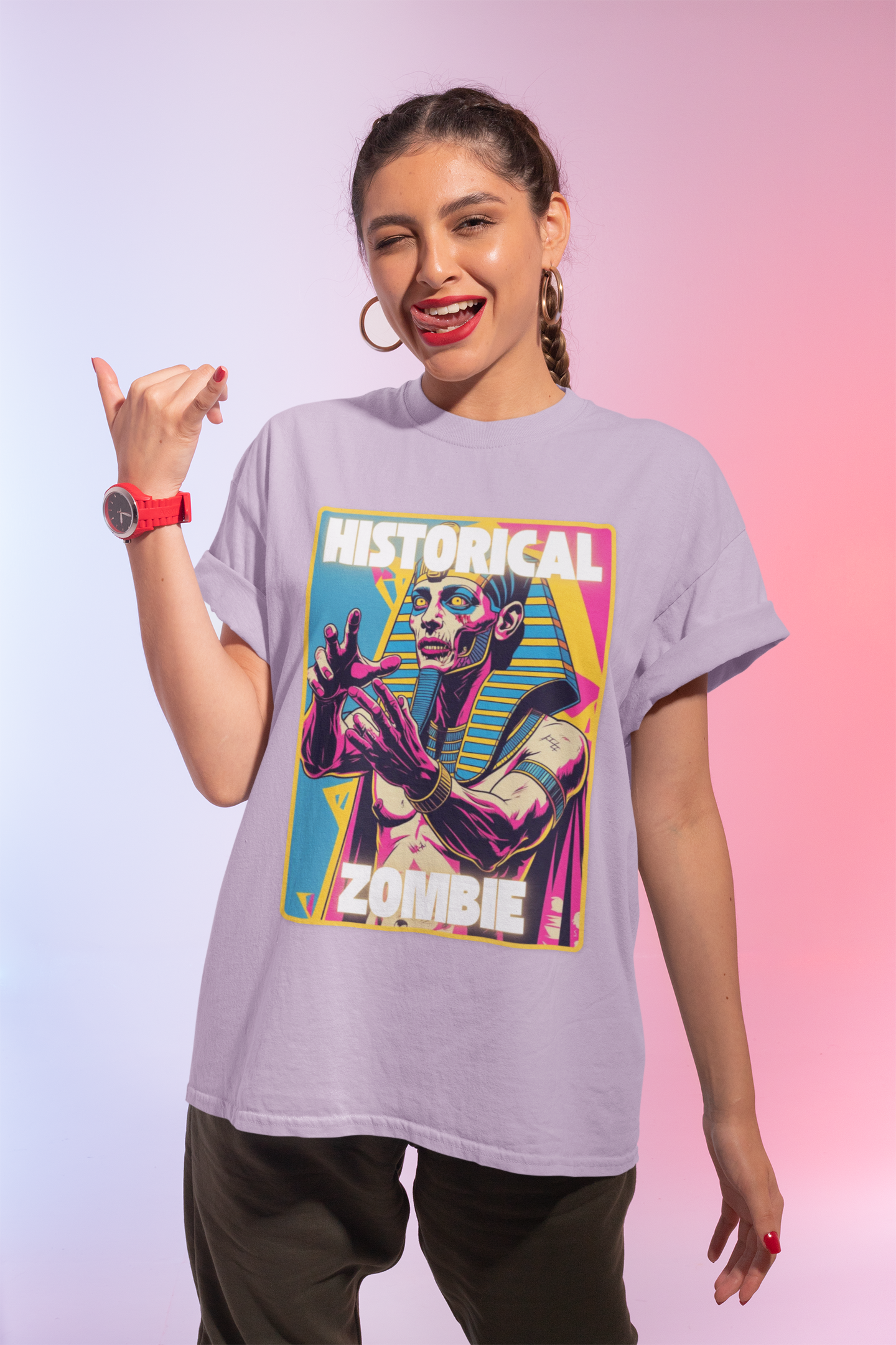 Pharaoh Zombie Historical T-Shirt for Halloween
