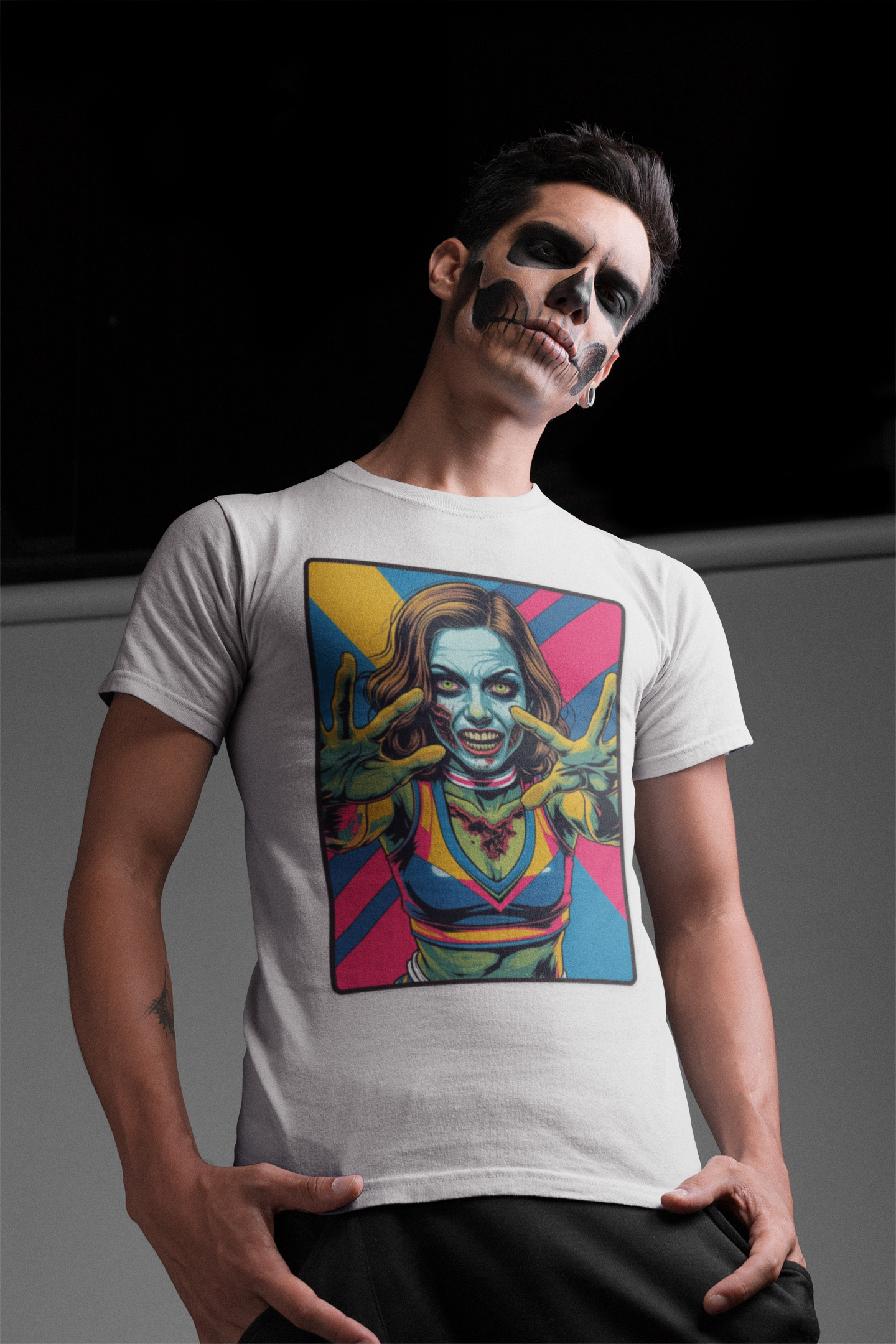 Cheerleader Zombie Halloween T-Shirt