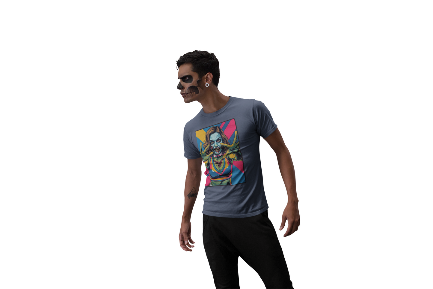 Cheerleader Zombie Halloween T-Shirt