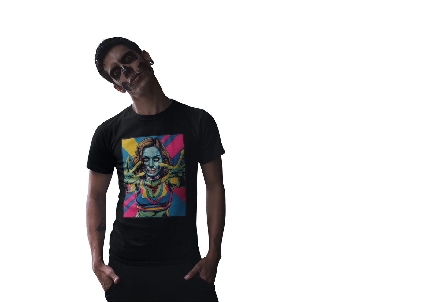 Cheerleader Zombie Halloween T-Shirt