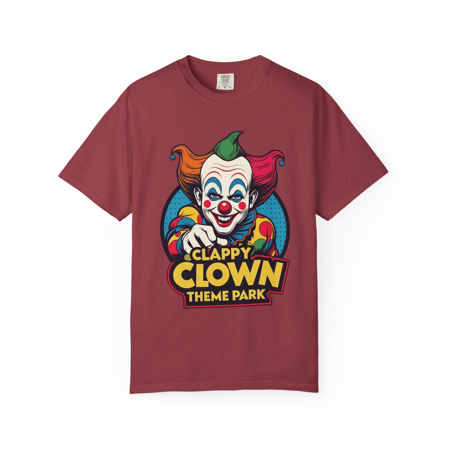 Clappy Clown Theme Park T-Shirt for Halloween