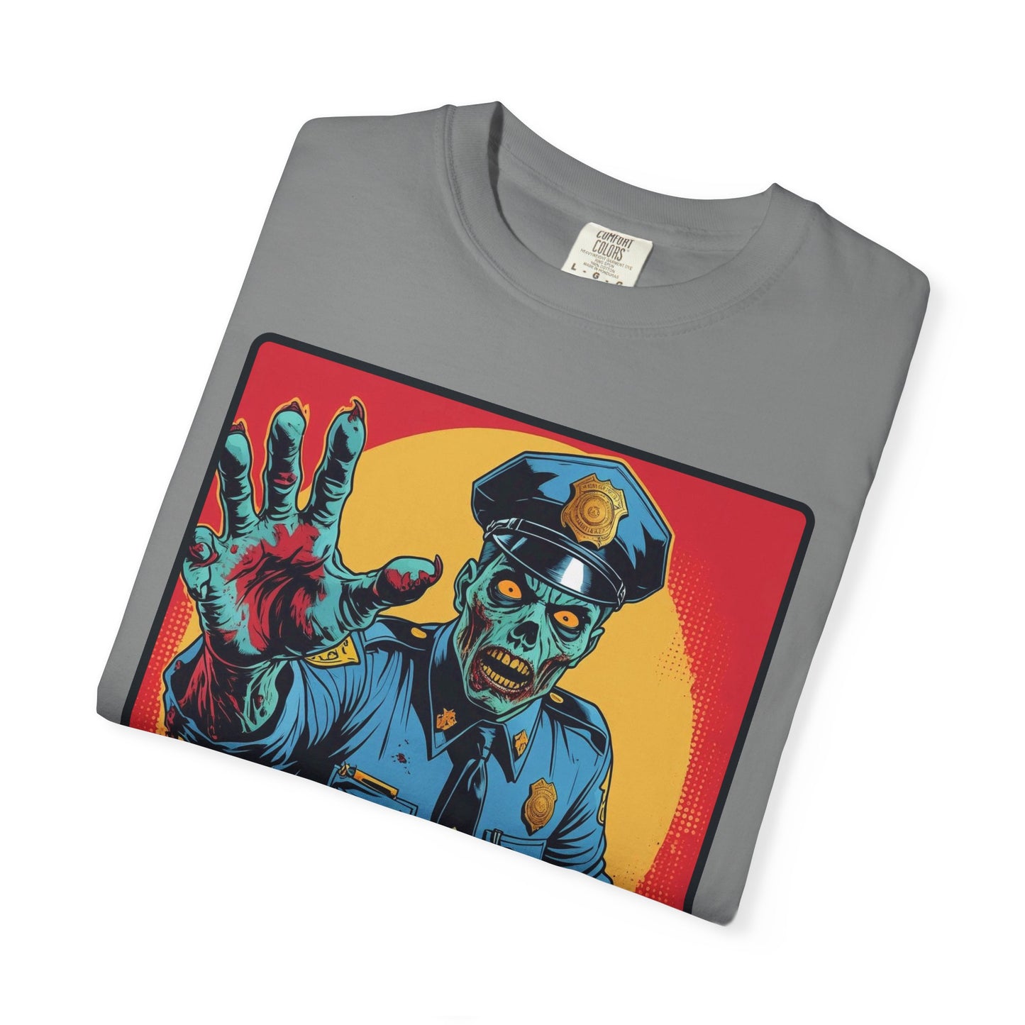 Police Officer Zombie Halloween T-Shirt - Unisex