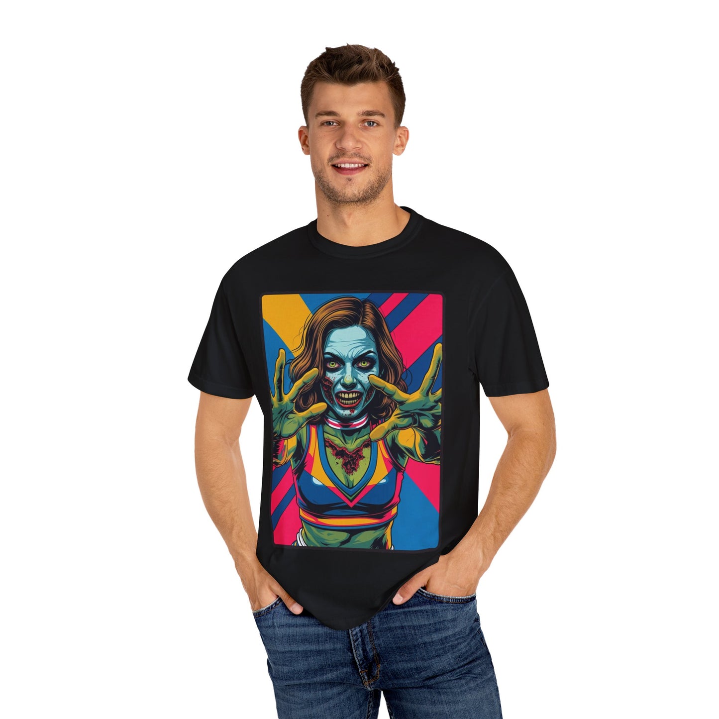Cheerleader Zombie Halloween T-Shirt
