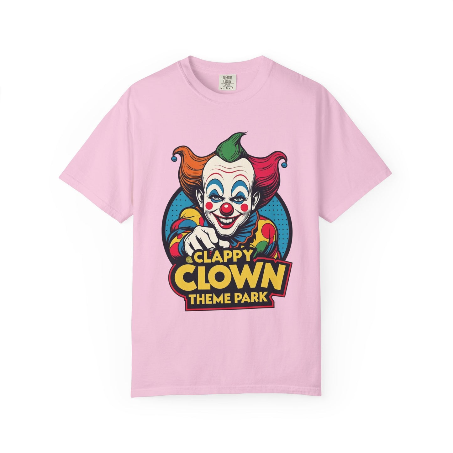 Clappy Clown Theme Park T-Shirt for Halloween
