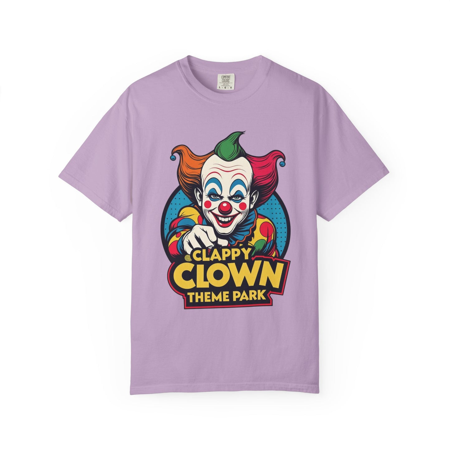 Clappy Clown Theme Park T-Shirt for Halloween