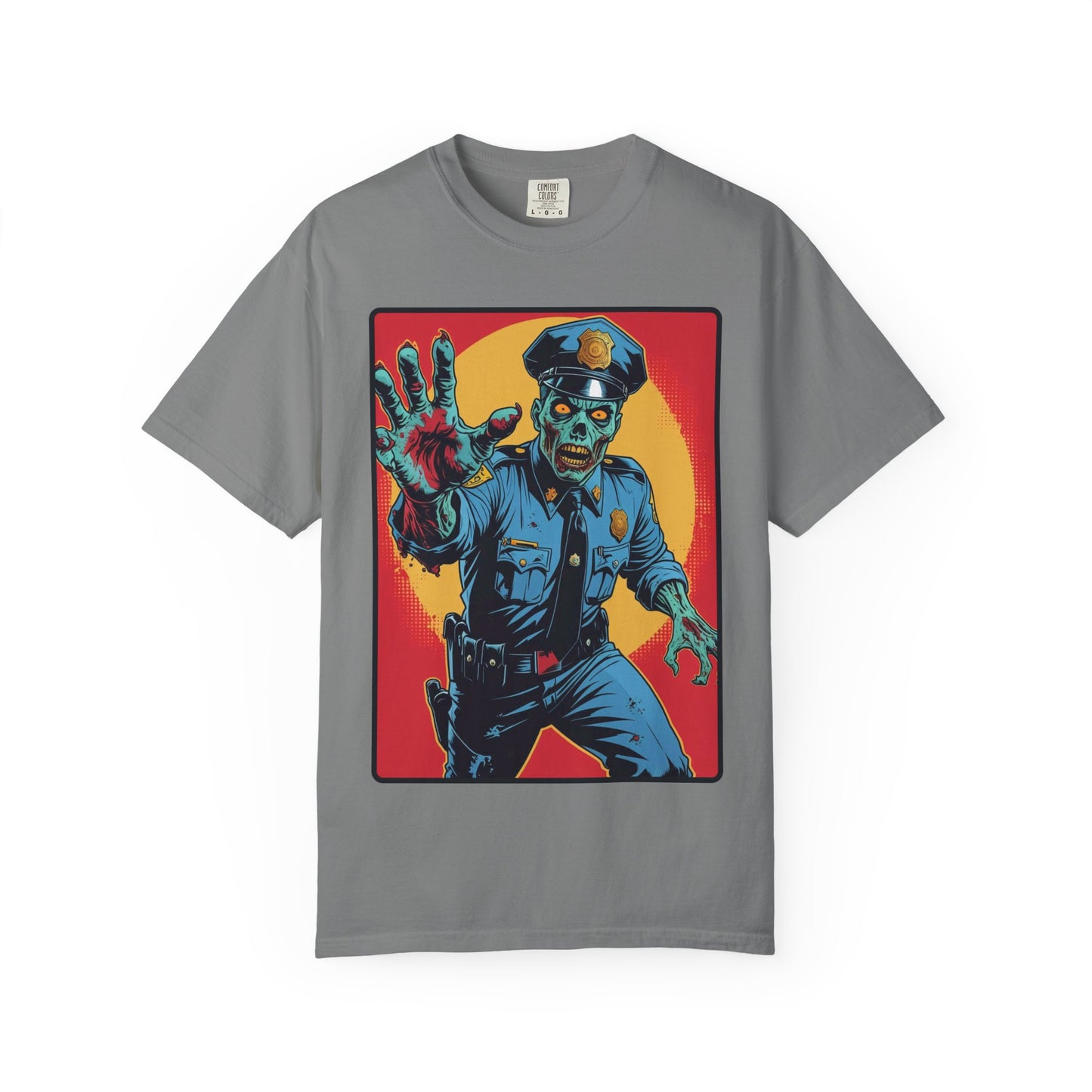 Police Officer Zombie Halloween T-Shirt - Unisex