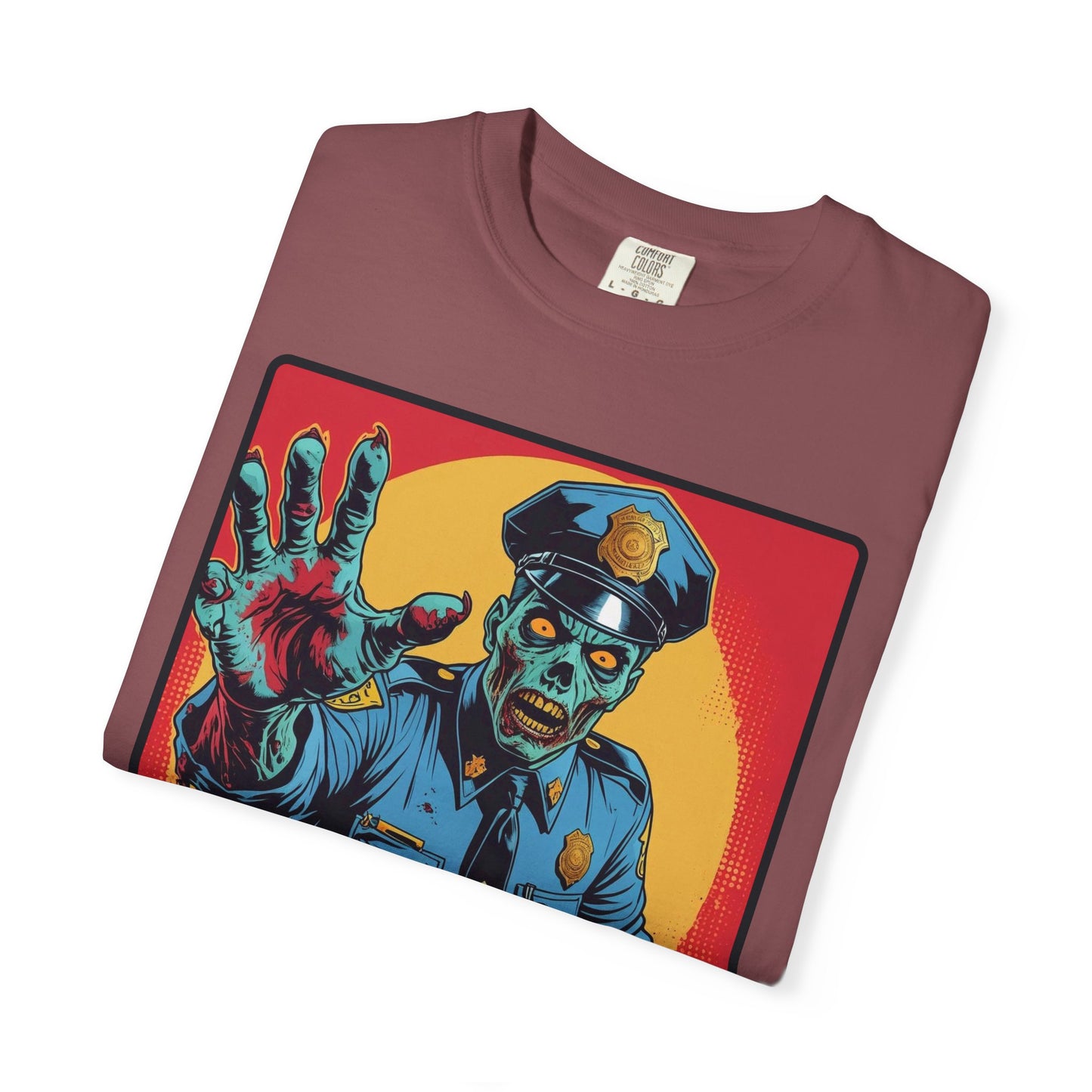 Police Officer Zombie Halloween T-Shirt - Unisex