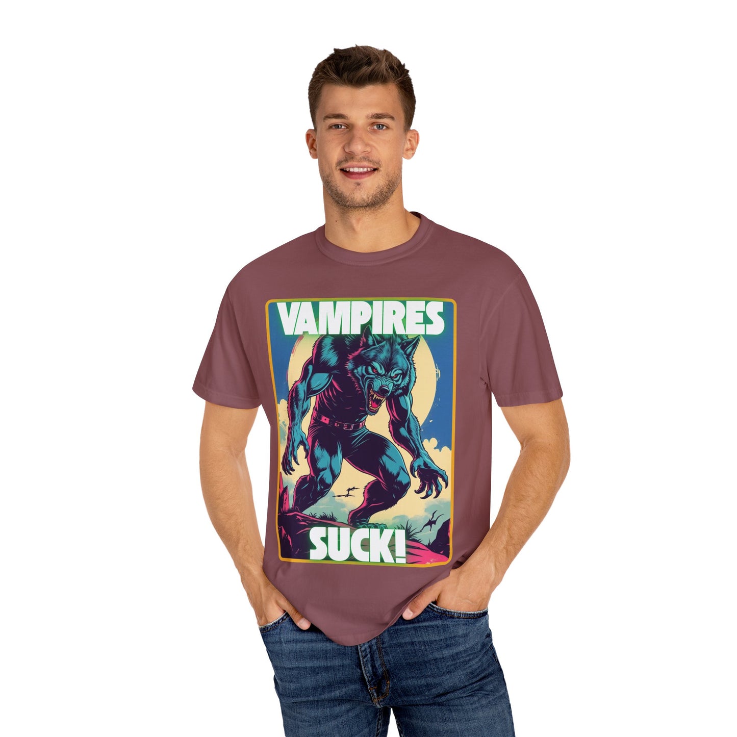 Werewolf Howling Unisex T-shirt for Halloween