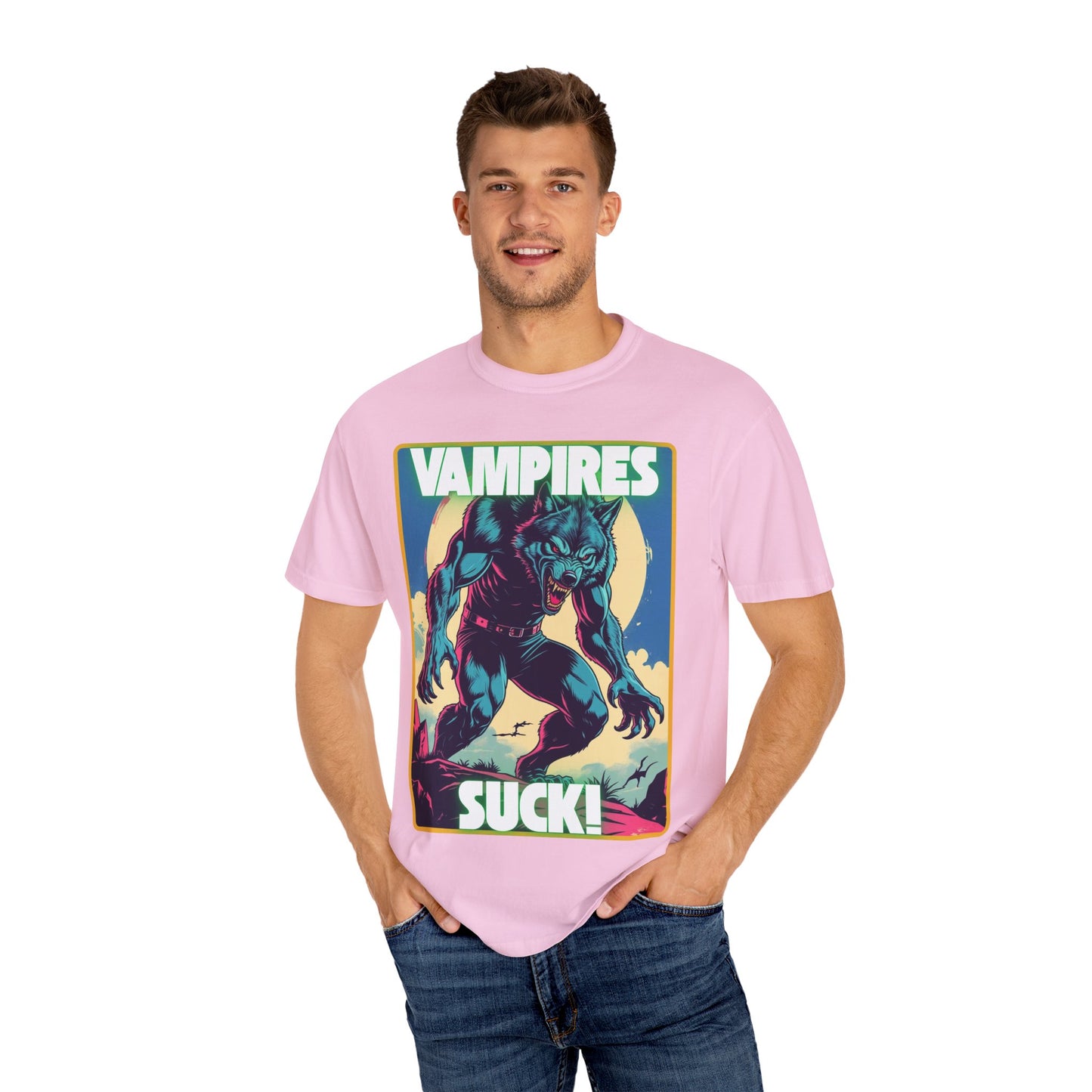 Werewolf Howling Unisex T-shirt for Halloween