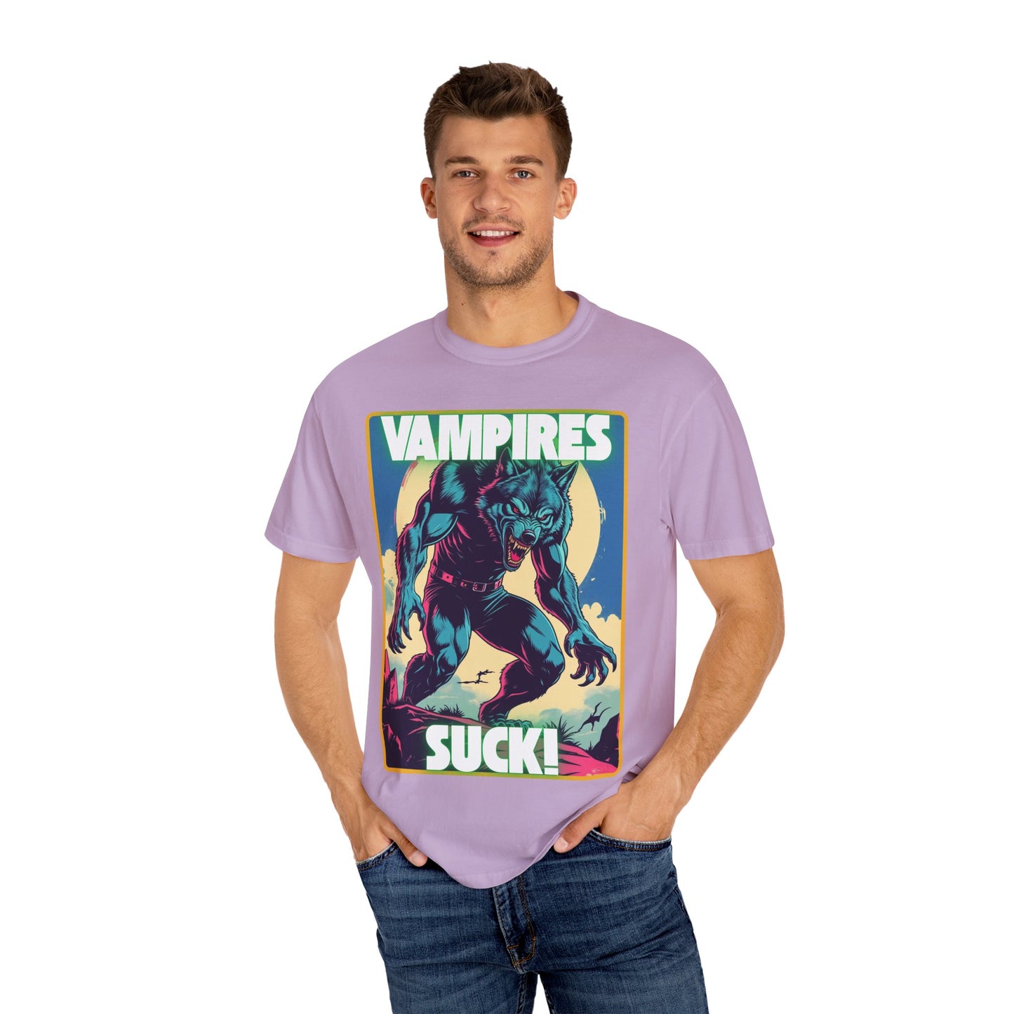 Werewolf Howling Unisex T-shirt for Halloween