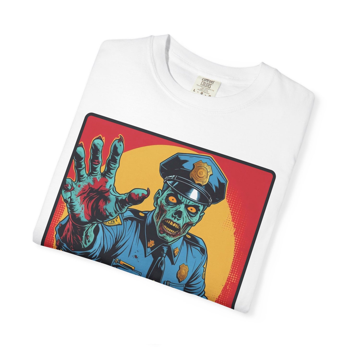 Police Officer Zombie Halloween T-Shirt - Unisex