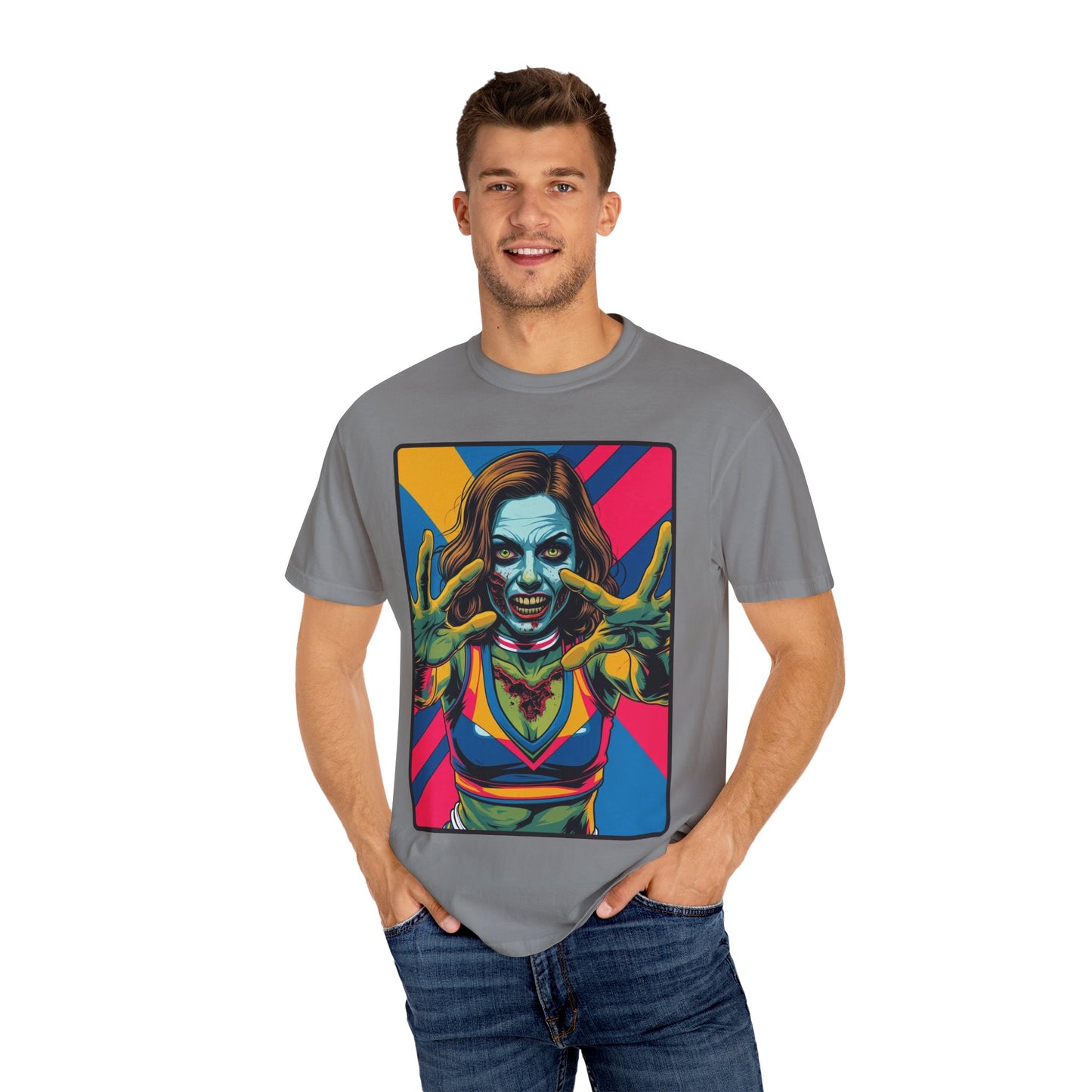 Cheerleader Zombie Halloween T-Shirt