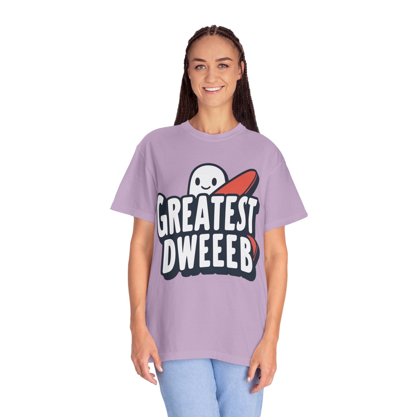 Ghostly Humor Unisex T-shirt - Greatest Dweeb Graphic Tee, Funny Gift, Casual Wear, Streetwear, Halloween Fashion