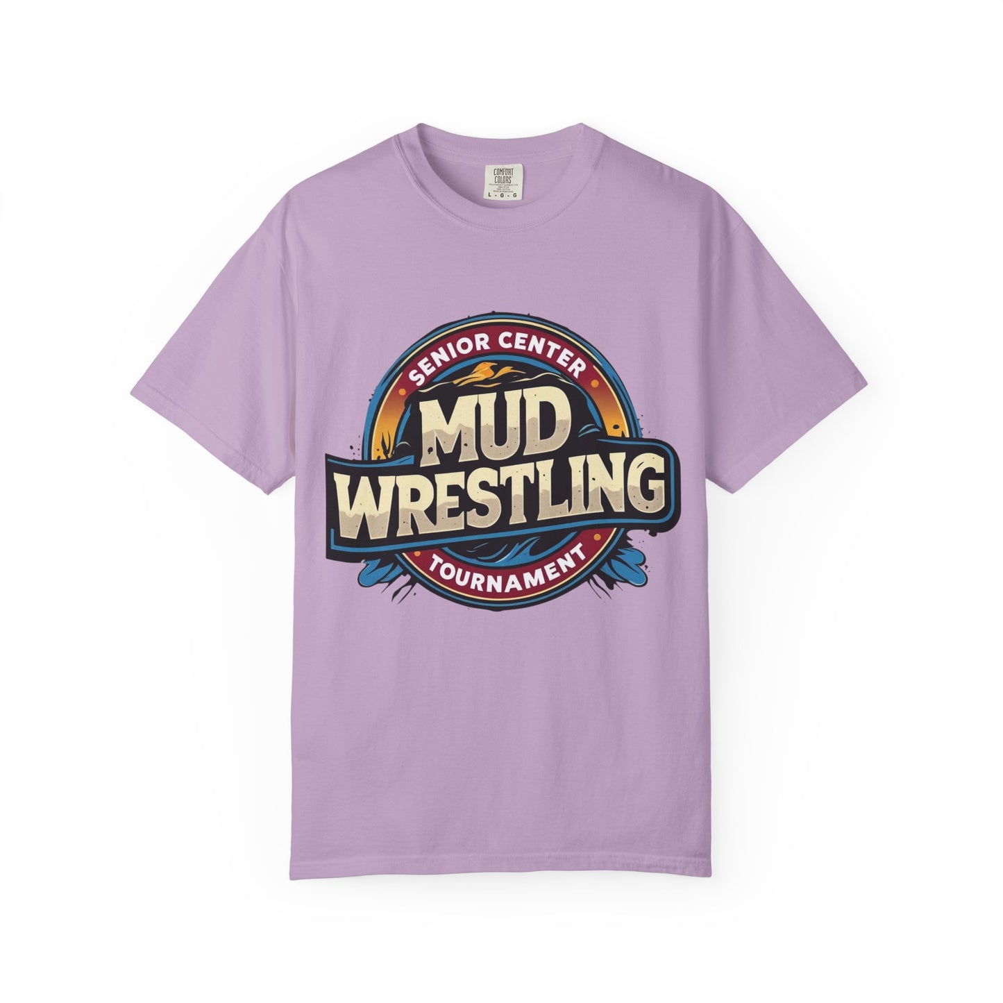Senior Center Mud Wrestling Tournament Humorous T-Shirt