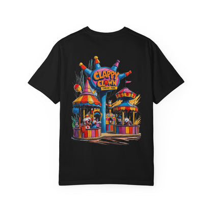 Clappy Clown Theme Park T-Shirt for Halloween