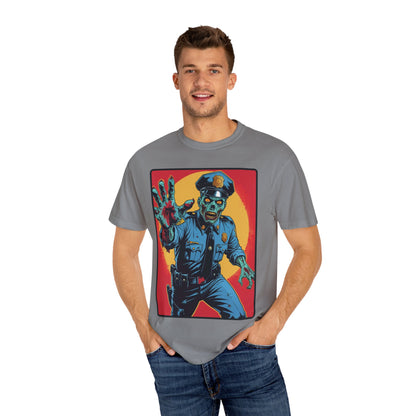 Police Officer Zombie Halloween T-Shirt - Unisex