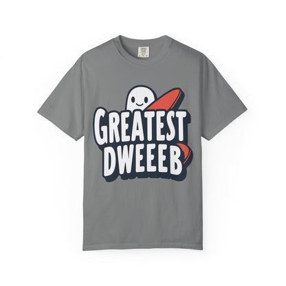 Ghostly Humor Unisex T-shirt - Greatest Dweeb Graphic Tee, Funny Gift, Casual Wear, Streetwear, Halloween Fashion