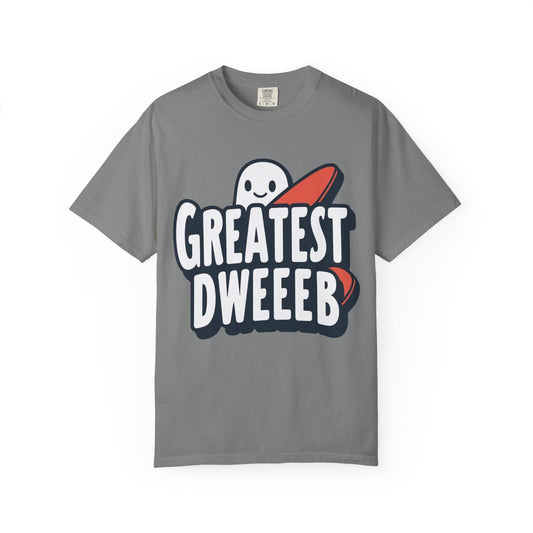 Ghostly Humor Unisex T-shirt - Greatest Dweeb Graphic Tee, Funny Gift, Casual Wear, Streetwear, Halloween Fashion
