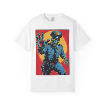 Police Officer Zombie Halloween T-Shirt - Unisex