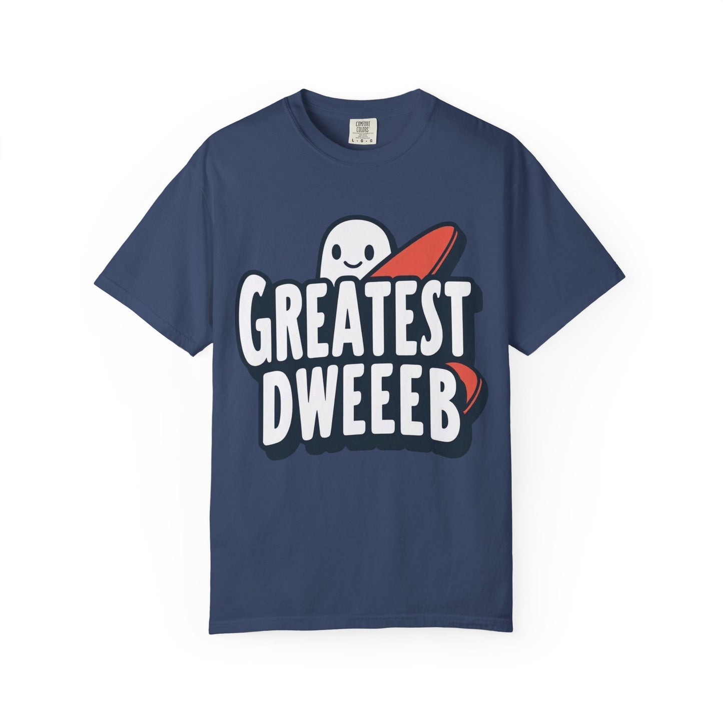 Ghostly Humor Unisex T-shirt - Greatest Dweeb Graphic Tee, Funny Gift, Casual Wear, Streetwear, Halloween Fashion
