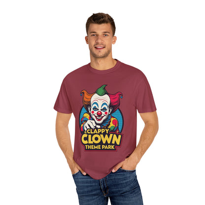 Clappy Clown Theme Park T-Shirt for Halloween