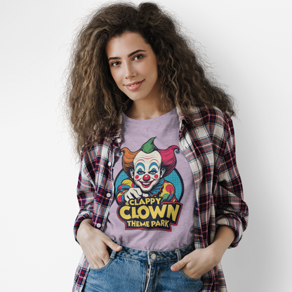 Clappy Clown Theme Park T-Shirt for Halloween