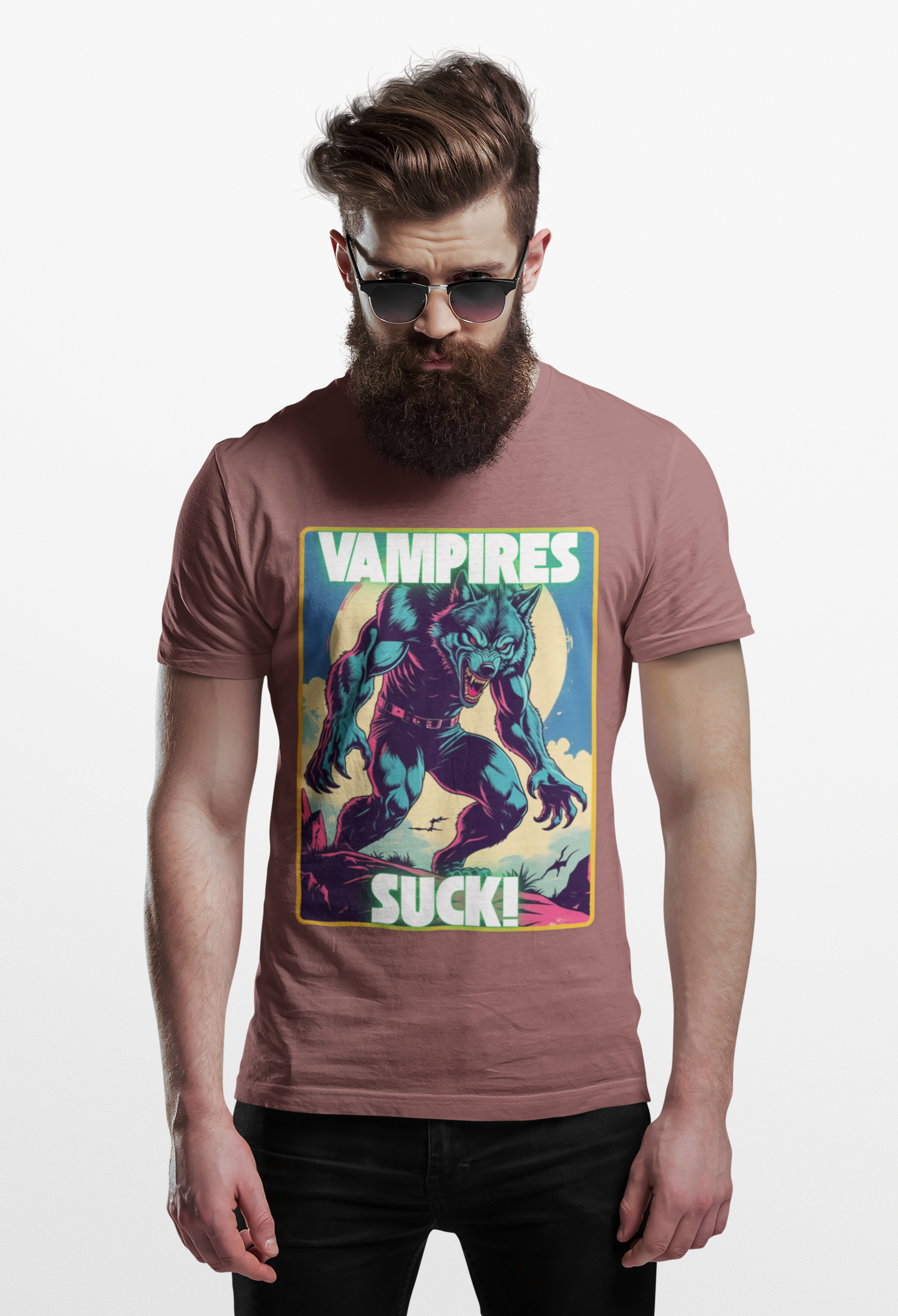 Werewolf Howling Unisex T-shirt for Halloween