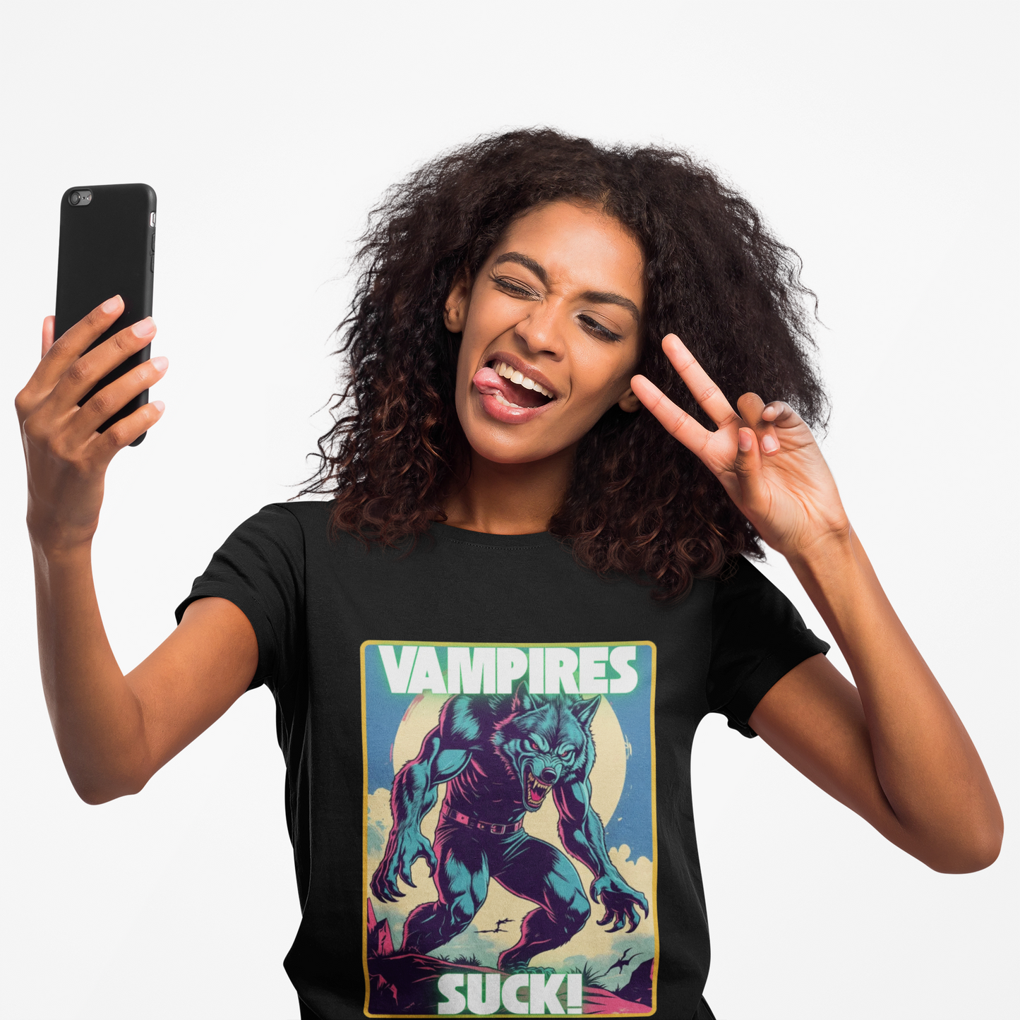 Werewolf Howling Unisex T-shirt for Halloween