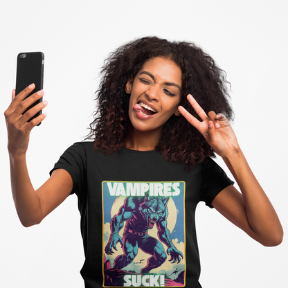 Werewolf Howling Unisex T-shirt for Halloween