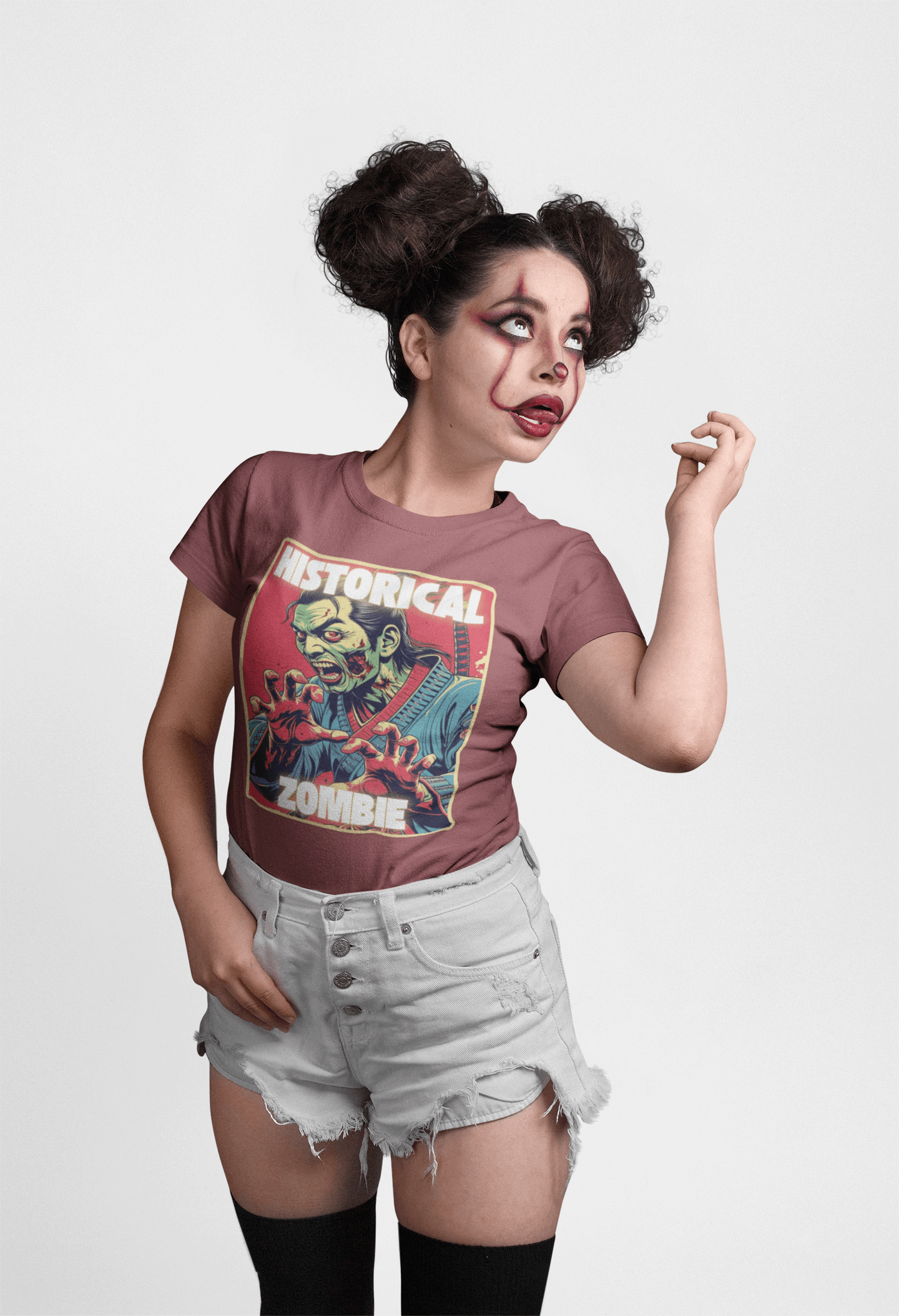 Samurai Zombie Historical Zombie T-Shirt for Halloween