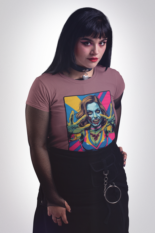Cheerleader Zombie Halloween T-Shirt
