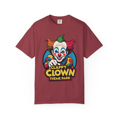 Clappy Clown Theme Park T-Shirt for Halloween