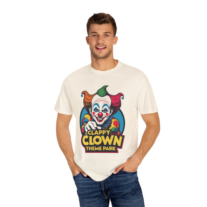 Clappy Clown Theme Park T-Shirt for Halloween