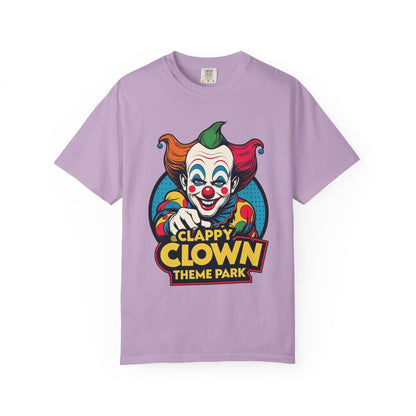 Clappy Clown Theme Park T-Shirt for Halloween