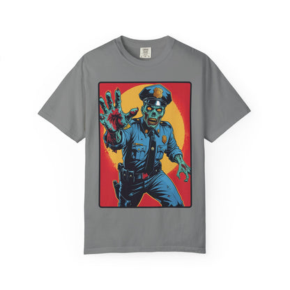Police Officer Zombie Halloween T-Shirt - Unisex