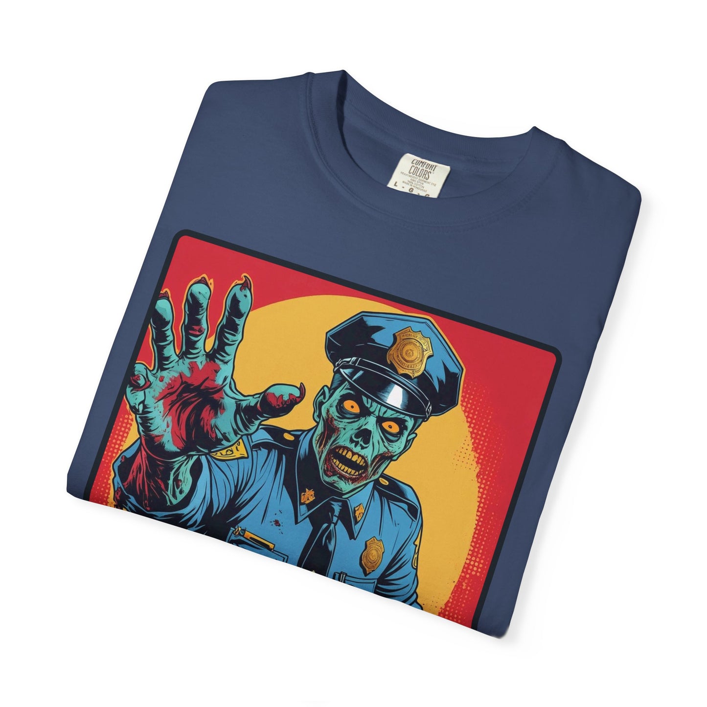 Police Officer Zombie Halloween T-Shirt - Unisex