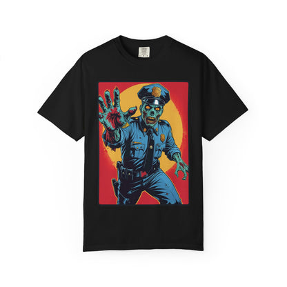 Police Officer Zombie Halloween T-Shirt - Unisex