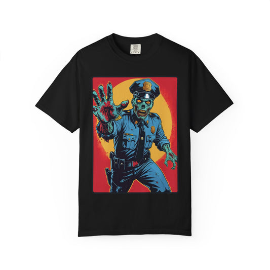 Police Officer Zombie Halloween T-Shirt - Unisex