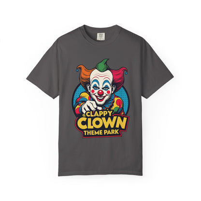 Clappy Clown Theme Park T-Shirt for Halloween
