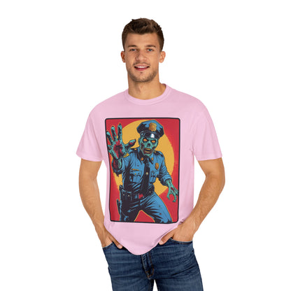 Police Officer Zombie Halloween T-Shirt - Unisex