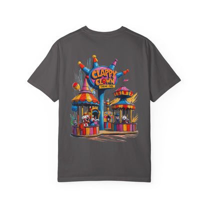 Clappy Clown Theme Park T-Shirt for Halloween