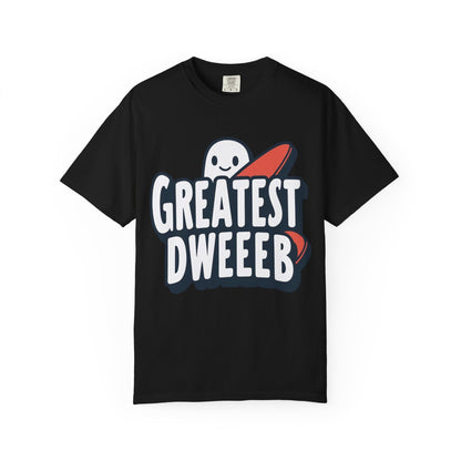 Ghostly Humor Unisex T-shirt - Greatest Dweeb Graphic Tee, Funny Gift, Casual Wear, Streetwear, Halloween Fashion